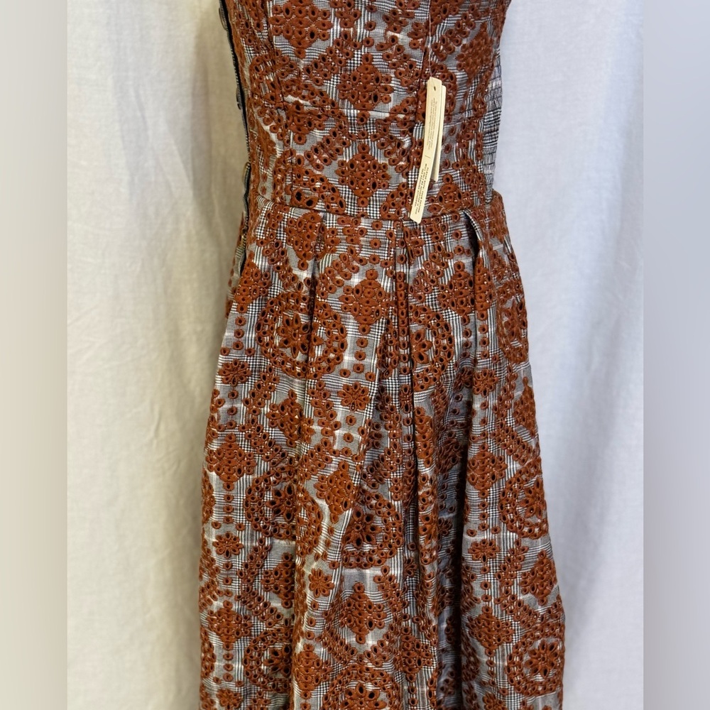 NWT Anthropologie-Maeve Square-Neck Pleated Buttondown Dress - Picture 11 of 14
